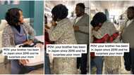 Man who has been living in Japan for 12 years returns home, brings his wife and kids to see mum in viral video