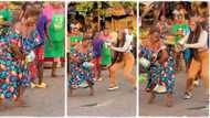 "This is my willage": Talented market woman leaves her shop, entertains crowd with dance in viral video