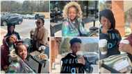 "Best date a girl could ask for": Anita Okoye and kids hang out abroad in beautiful family photos, fans react