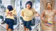 Laide Bakare hides man's face in PDA video, netizen makes bold claim about him, actress replies