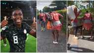 "See agba baller": Nigerian footballer Asisat Oshoala shows waist moves as she dances to Igbo song in video