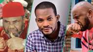 "Yul won make dem see legend finish": Video of Uche Maduagwu dragging Pete Edochie stirs criticisms