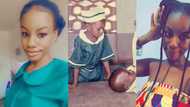 Beautiful lady who acted as a nurse in a childhood play fulfills her dream in real life after several years