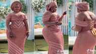 "Her husband is a lucky man": Lady with curvy body turns her back while dancing at wedding, video trends