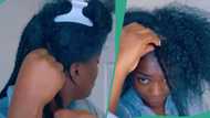 "Can never be Expression attachment": Lady explains how to loosen braids in 30 minutes, video trends