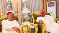 Photos emerge as Wike, Kwankwaso, Fayose meet in Port Harcourt, alleged reason for meeting revealed