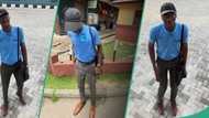 Man leaves netizens confused after dressing like skit maker Layiwasabi, photo trends online