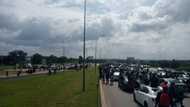Motorists stranded as BuhariMustGo protesters block Abuja airport road
