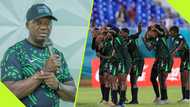 Super Eagles coach Eguavoen applauds Flamingos after reaching FIFA U17 WWC QF