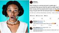 Twitter user excited as man refunds money she mistakenly sent to him