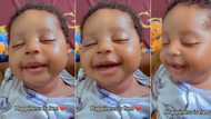 "She's having a good dream": Mother captures baby girl smiling while in deep sleep, video melts hearts