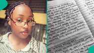 University of Calabar student impresses people with her beautiful handwriting, her notebook trends