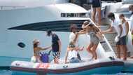 Lionel Messi looks ripped while relaxing on boat in Ibiza with former Barcelona stars