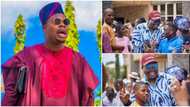 Comedian Mr Macaroni visits his secondary school, students, teachers excited as they hang out with him