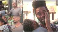 Emotional moment kind man buys homeless single father hotel room for a week, gifts him N411k