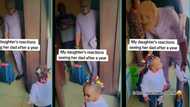 "Go back to where you came from": Little girl turns her back on dad who returned after 1 year away