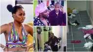 BBNaija: Video as Pere plans to set up Ilebaye for 3rd strike, Ike scatters her clothes all over house floor