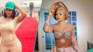 Regina Daniels displays flawless beauty in pink and white outfit, impresses fans: "Forever young"