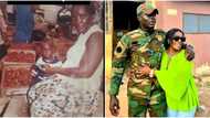 "You made your mother proud": Young soldier posts 23-year-old throwback photo with his mum, video goes viral