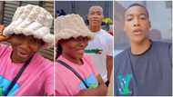 "This is our own Canada": Lady takes younger brother to school in Cotonou, registers him with N210k