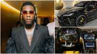 Shatta Wale in the mud, fans say as Burna Boy splashes over N250m on Lamborghini ride, photos of car go viral