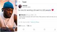 Peruzzi shares N1m among 100 fans during coronavirus pandemic