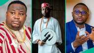 Video of Ubi Franklin, Cubana Chiefpriest addressing their alleged fight in Abuja trends