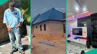 Nigerian man who built bungalow shows off impressive structure, video inspires many on TikTok