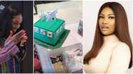 Tiwa Savage shares sweet video of Tacha surprising her with amazing gifts, says they've never met before