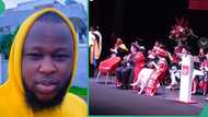 Nigerian Student Graduating From University Abroad Shouts Unionism Chants Popular in Nigerian Campus