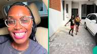 US-based woman who moved to Nigeria buys house in Lagos after searching for apartment, shows building