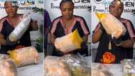 "Nothing Musa no go see": Lady living in UK orders cooked soup from Nigeria, video causes buzz
