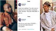 Davido blows hot after troll called Ifeanyi Peruzzi’s son, singer calls him a dead man walking, fans react