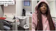 "This can never be London": Nigerian lady who moved to UK shows little room she got for less than N283k