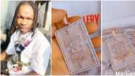 Bling gang: Rapper Naira Marley flaunts new diamond-studded Marlian Music pendant, necklace