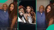 "I get eyes no be lie": Davido hails himself as he gushes over Chioma's beauty at Cousin's graduation