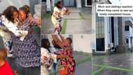 "Where una dey see this money?" Nigerian lady takes mum and siblings to her new mansion, mother kneels in shock