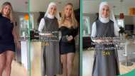 "She doesn't judge me": Lady on TikTok shows off her twin sister who is Catholic reverend sisters