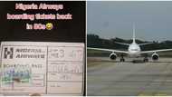"150 Naira from Lagos to Cameroon": Lady shares 1987 'flight ticket' issued to her dad by Nigerian Airways