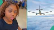 Nigerian lady fools her family and friends, lies her visa was rejected and secretly flies to America