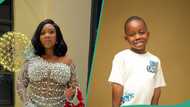 Wumi Toriola warns son's teachers calling him Queen Lateefah's child, shares name he now calls her