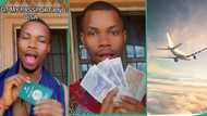 "I got my passport and visa": Nigerian man changes Naira to Pounds, relocates to UK with happiness