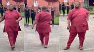 Plus-sized man makes ladies stare as he catwalks with confidence, video stuns many