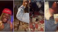 Olamide, YBNL crew, stone each other with dollars, party hard to celebrate Asake’s new album, video trends
