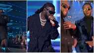 Burna Boy closes Billboard Music Awards with thrilling performance, meets American rapper Diddy