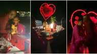 "Loved every moment and I cried": Mercy Aigbe, boo enjoy dinner by the beachside in Maldives, video drops