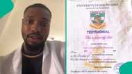 UNIJOS graduate goes viral after posting his 2004 testimonial, people react to photo