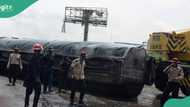 BREAKING: Car plunges into river as multiple crashes occur on Ogun bridge, FRSC gives update