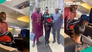 Man proposes to his girlfriend on Air Peace flight, passengers applaud them in viral video