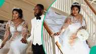 Nollywood actress Biodun Okeowo shares wedding photos with lover, fans react: "Beautiful couple"